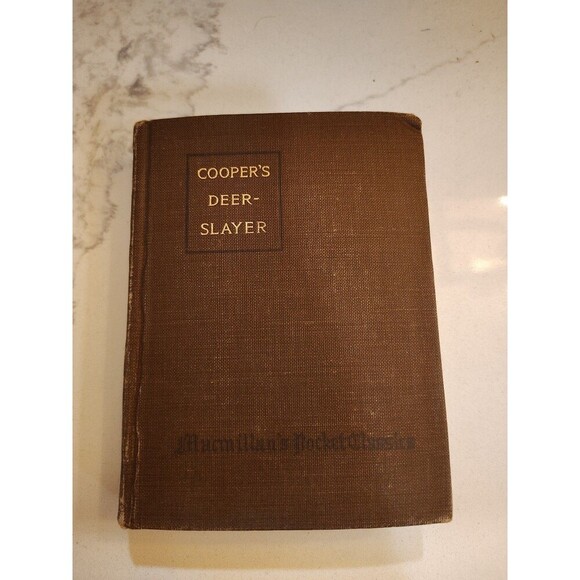 Cooper's Deer-Slayer James Fenimore Cooper 1915 Macmillan Pocket Classics Book - Picture 1 of 9